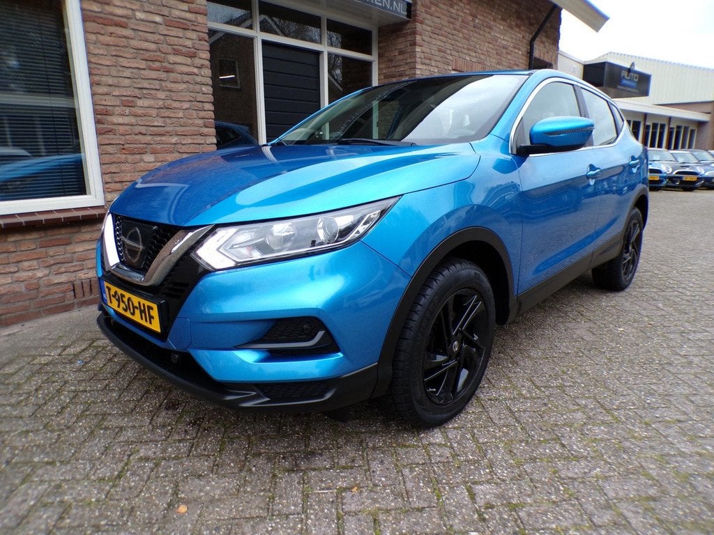 Nissan Qashqai 1.2 Visia, Auto's, Voorwielaandrijving, Stof, Gebruikt, Blauw