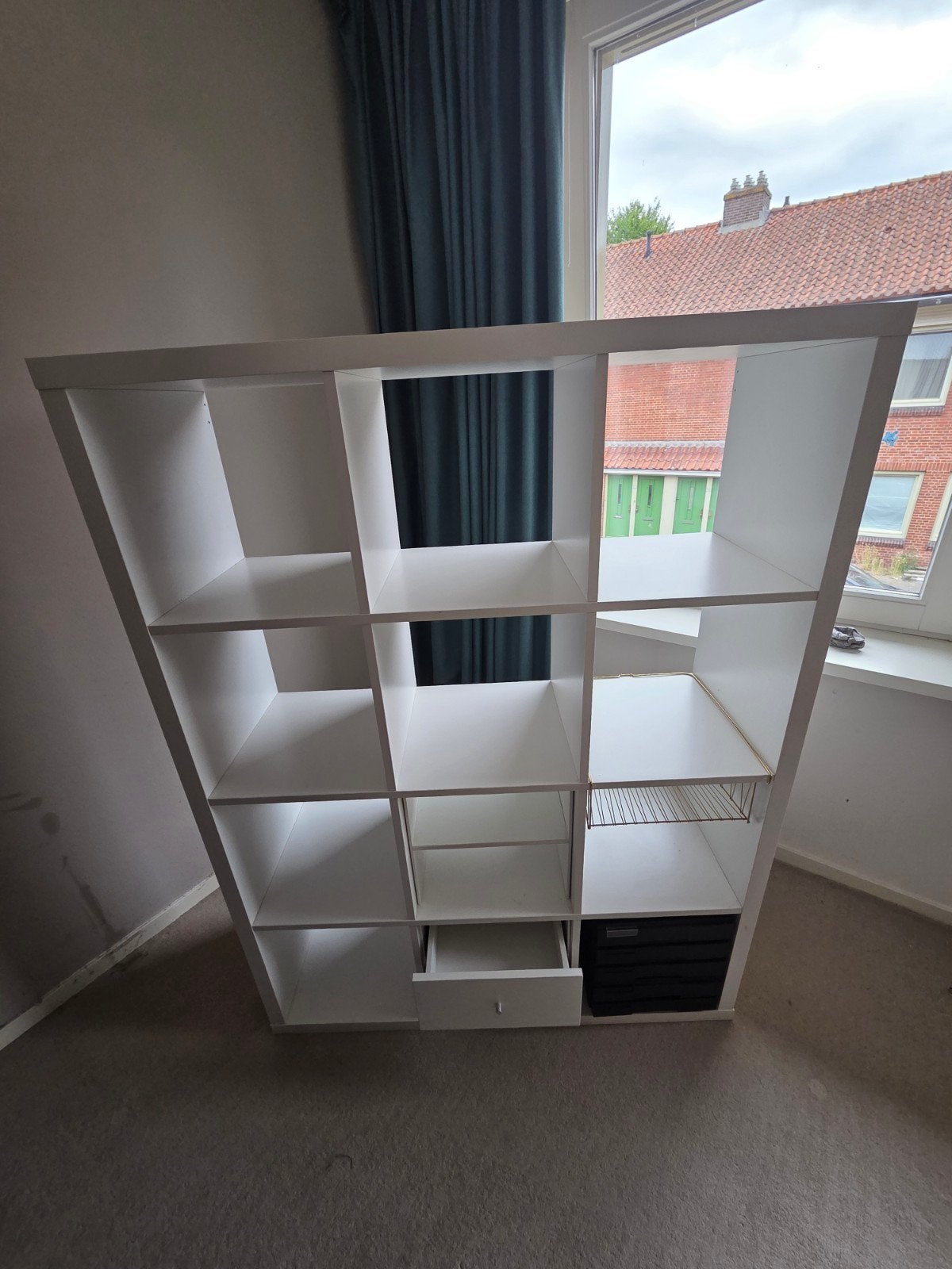 Witte IKEA Kallax kast 3x4 (12 vakken) – Inclusief handige i, Ophalen