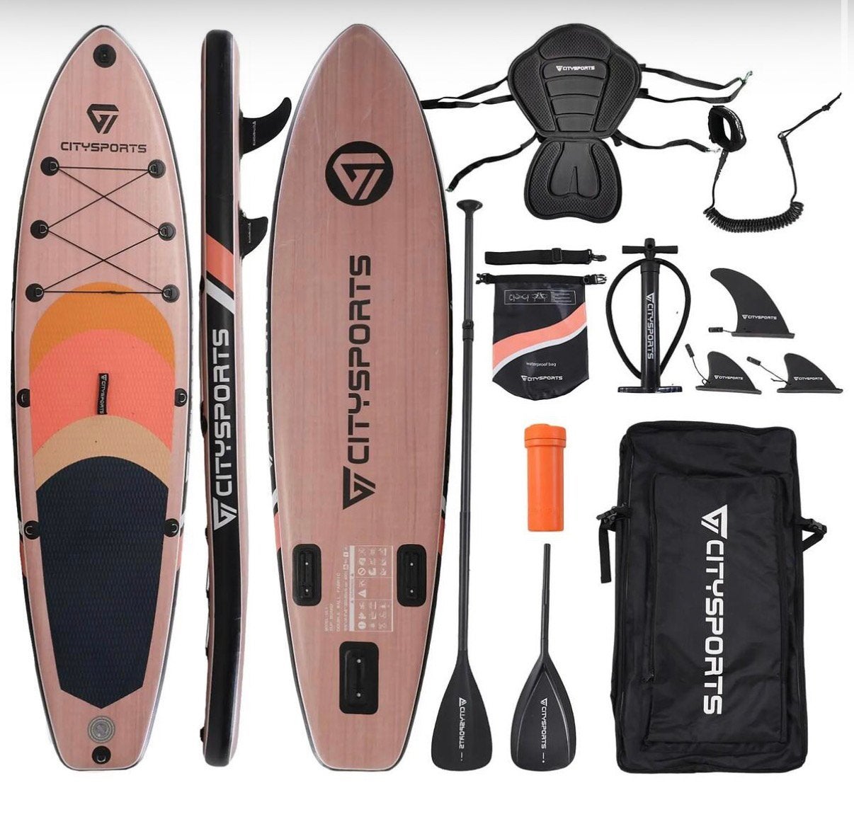 2x CitySports SUP (opblaasbaar) – als nieuw, incl. compleet, Ophalen, Zo goed als nieuw, SUP-boards