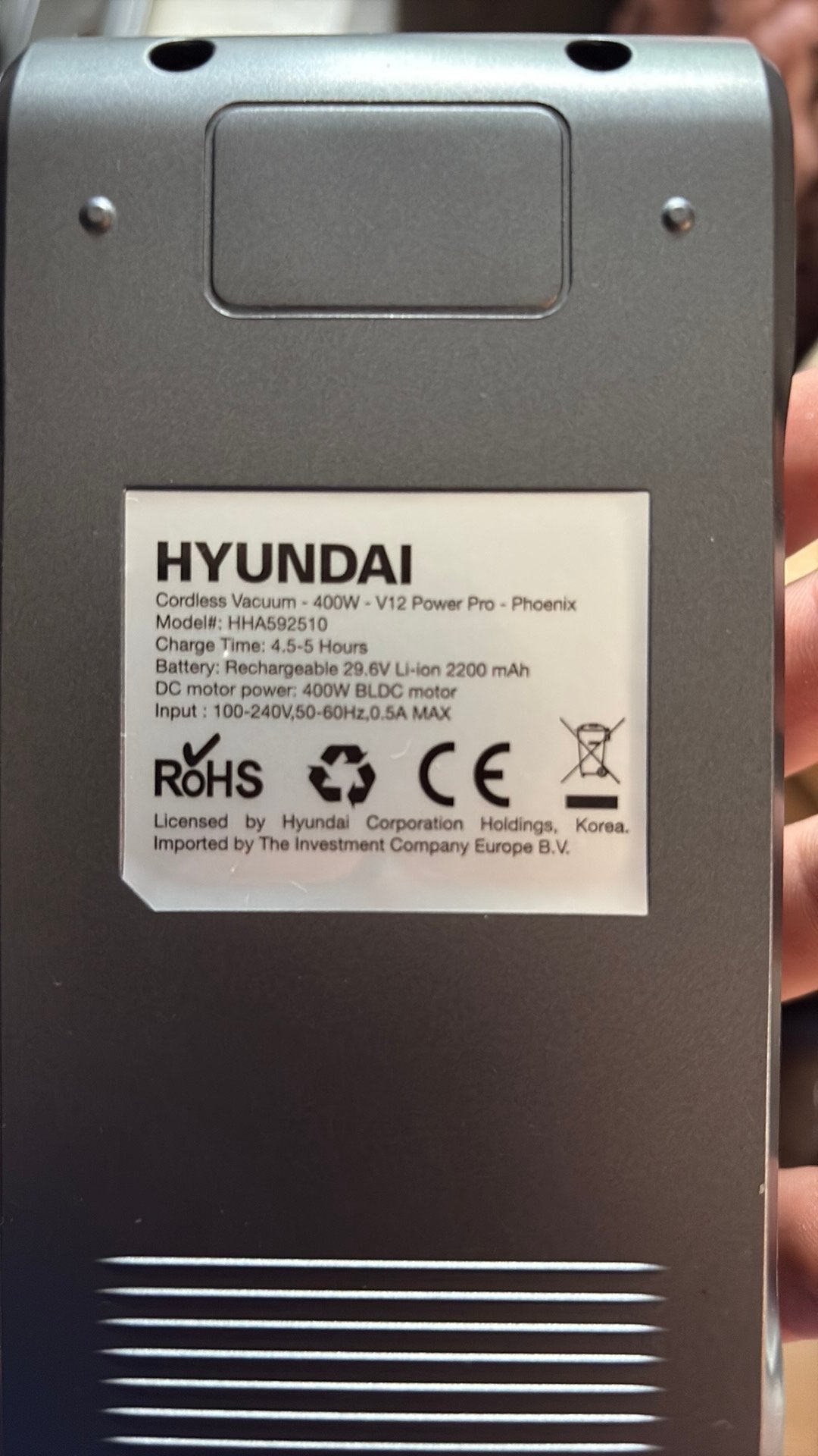 Accu Hyundai Cordless vacuum  accu, Verzenden, Nieuw, Oplaadbaar