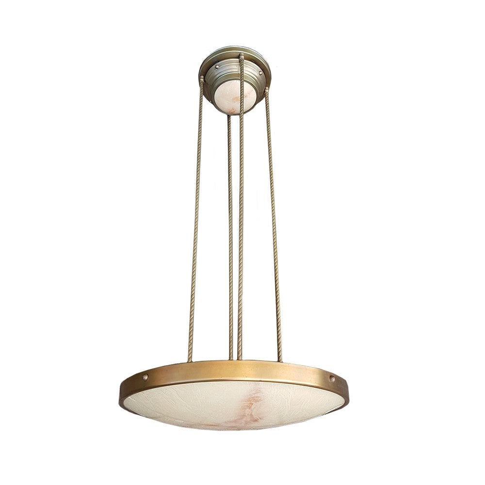 Grote hanglamp uit het Art Deco-tijdperk, Ophalen, Gebruikt, -, -