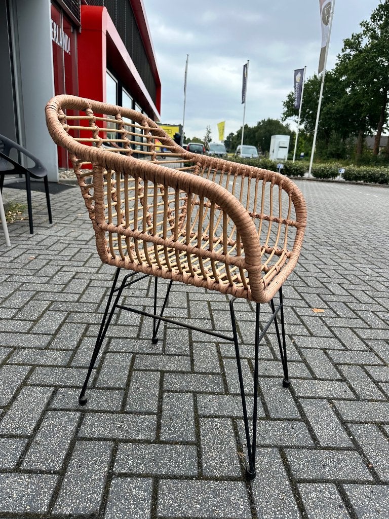 Rieten terrasstoel - stoel riet - rieten tuinstoel, Ophalen, Kunststof, Overige kleuren, Drie