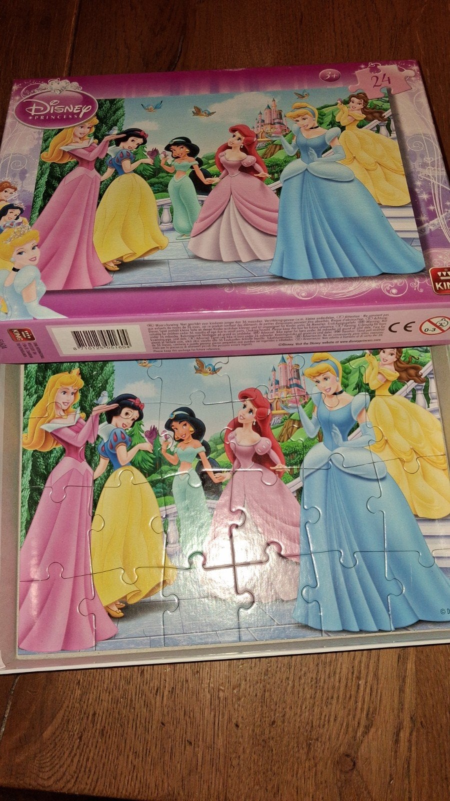 Disney Princess Legpuzzel 24 stukjes, Ophalen of Verzenden, 10 tot 50 stukjes, Gebruikt, 2 tot 4 jaar