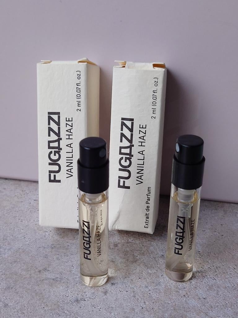 Fugazzi Vanilla Haze Extrait de Parfum 2 x 2 ml, Verzamelen, Parfumverzamelingen, Ophalen of Verzenden, Nieuw, Proef of Tester