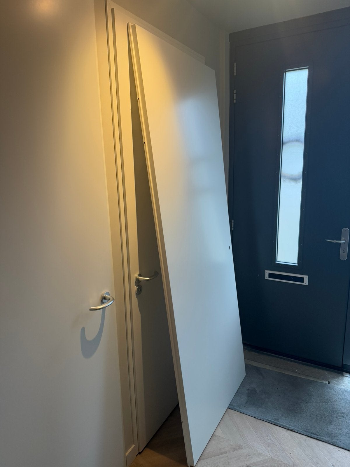 Krepel opdekdeur 93x231,5 Rechts 9010, Ophalen, 80 tot 100 cm, 215 cm of meer, Binnendeur