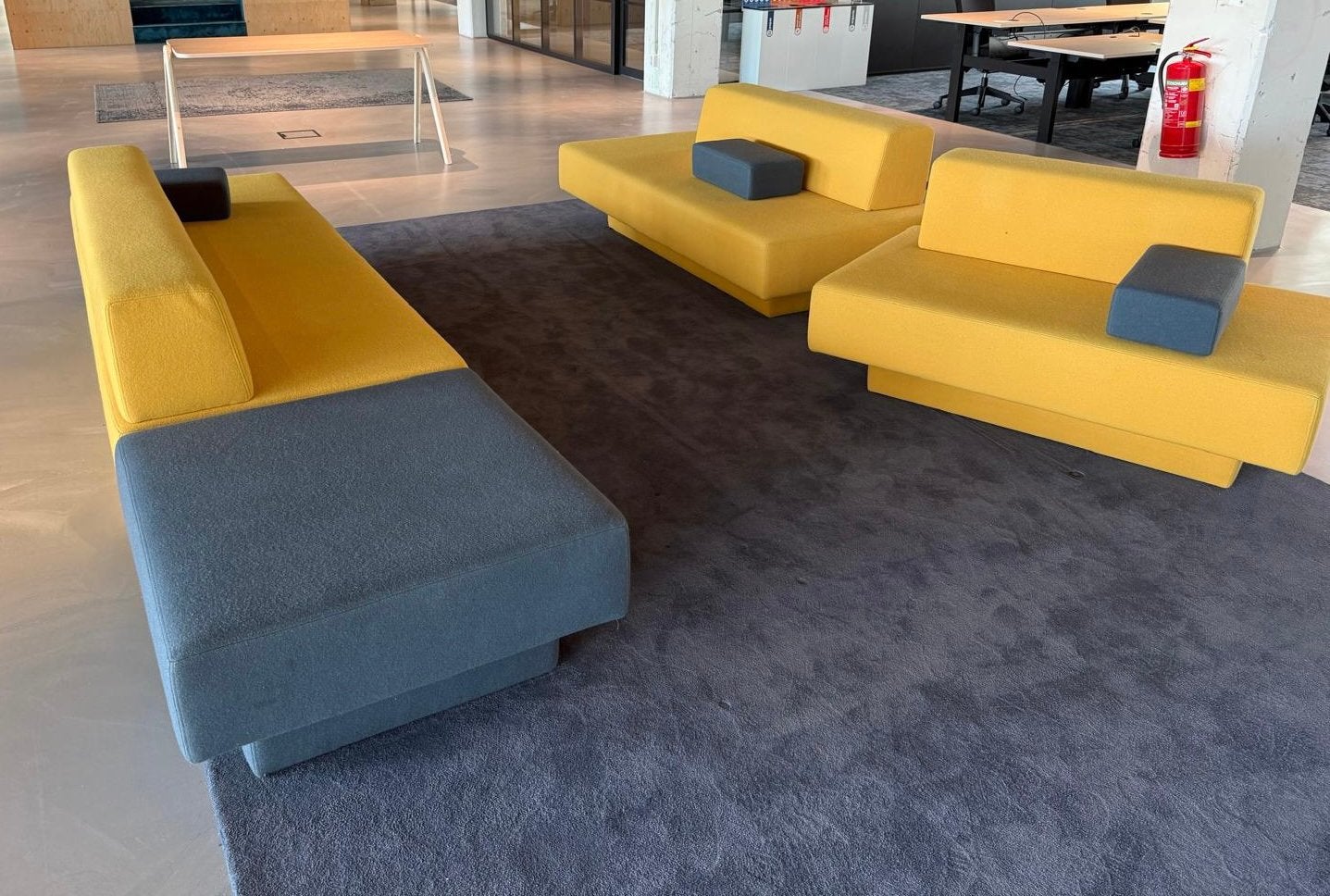 Groot antraciet grijs vloerkleed - tapijt 3x5 meter, Huis en Inrichting, Stoffering | Tapijten en Kleden, Ophalen, Zo goed als nieuw