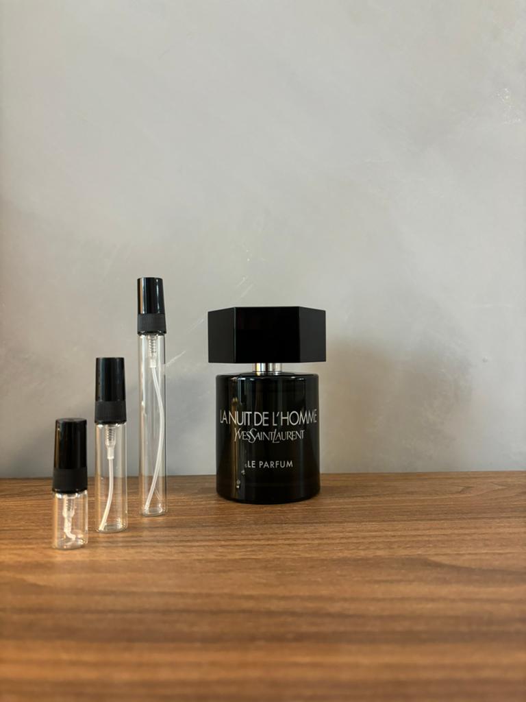 YSL La nuit de l’homme le parfum Sample Tester Decant, Ophalen of Verzenden, Zo goed als nieuw