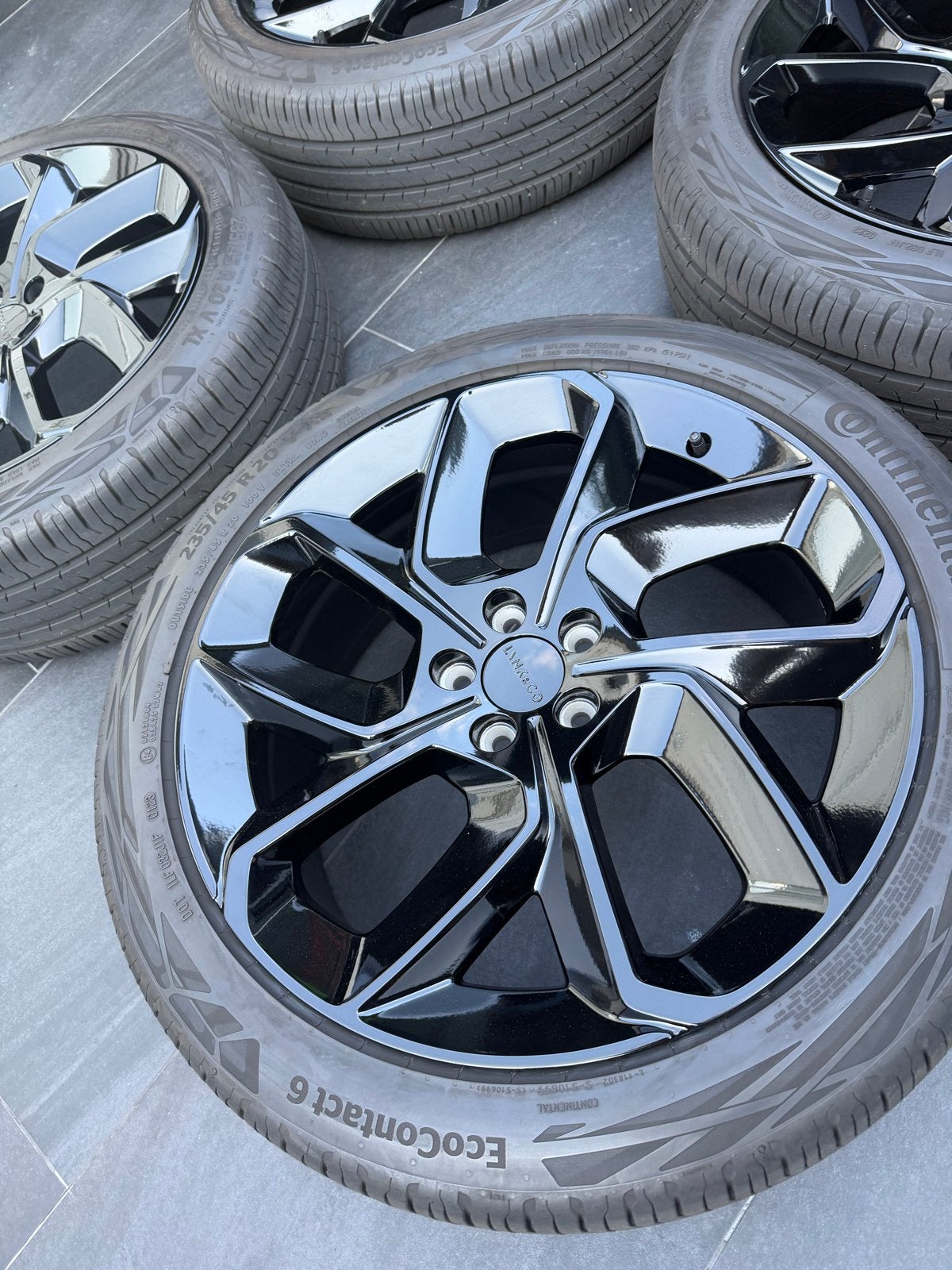 Lynk & Co 20 inch velgenset met zomer én winterbanden, Auto-onderdelen, Banden en Velgen, Ophalen, Gebruikt, Banden en Velgen