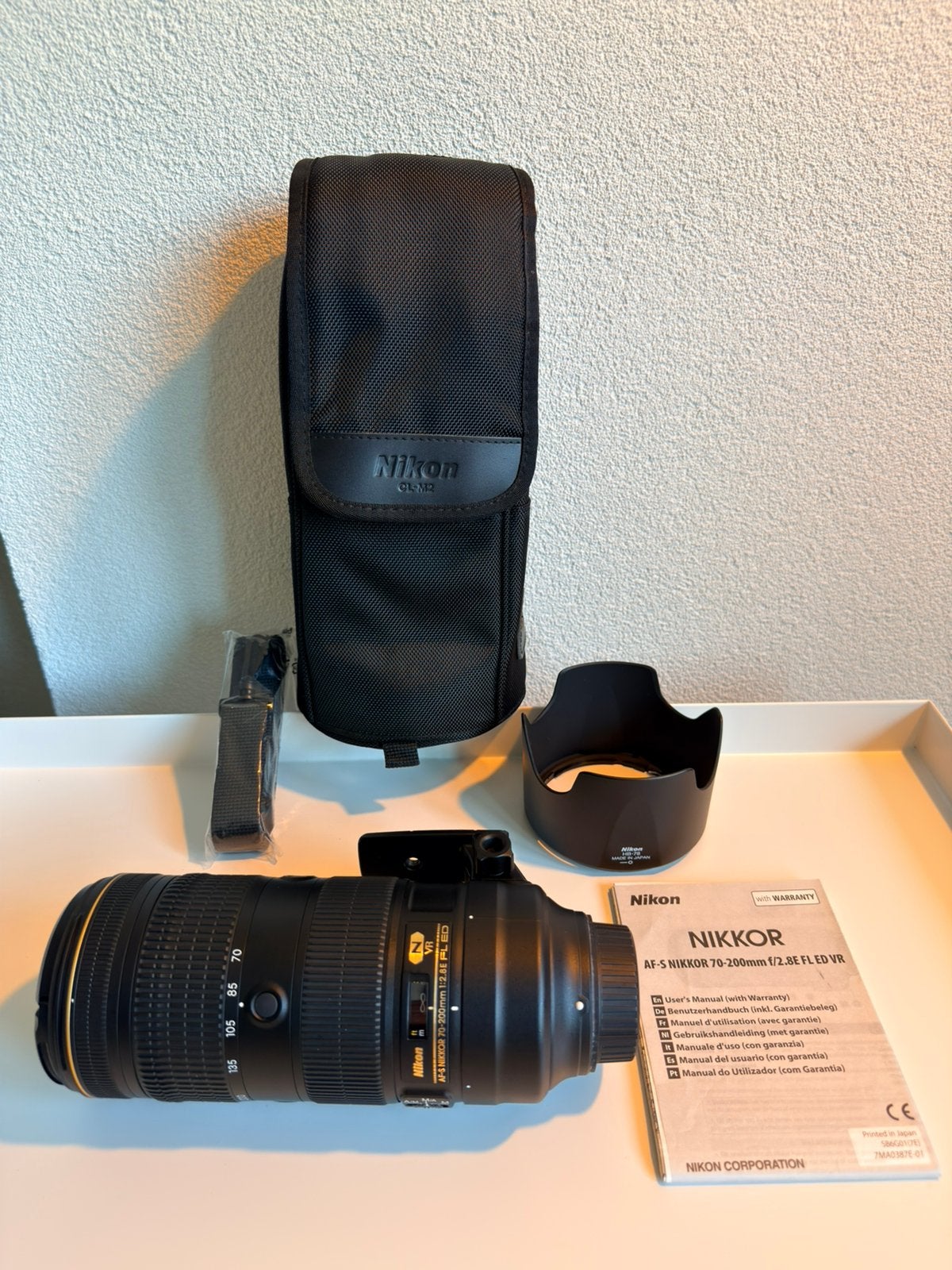 Nikon AF-S 70-200mm f/2.8E FL ED VR | zeer nette staat, Audio, Tv en Foto, Fotografie | Lenzen en Objectieven, Ophalen, Zo goed als nieuw