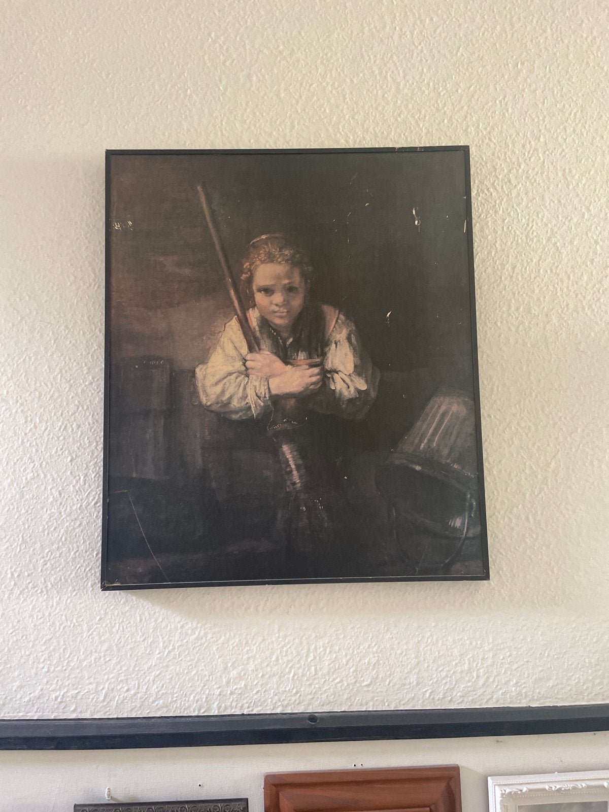 Jonge Visser (Rembrandt) - Klassiek Portret Schilderij, Antiek en Kunst, Kunst | Schilderijen | Klassiek, Ophalen, Portret of Personen