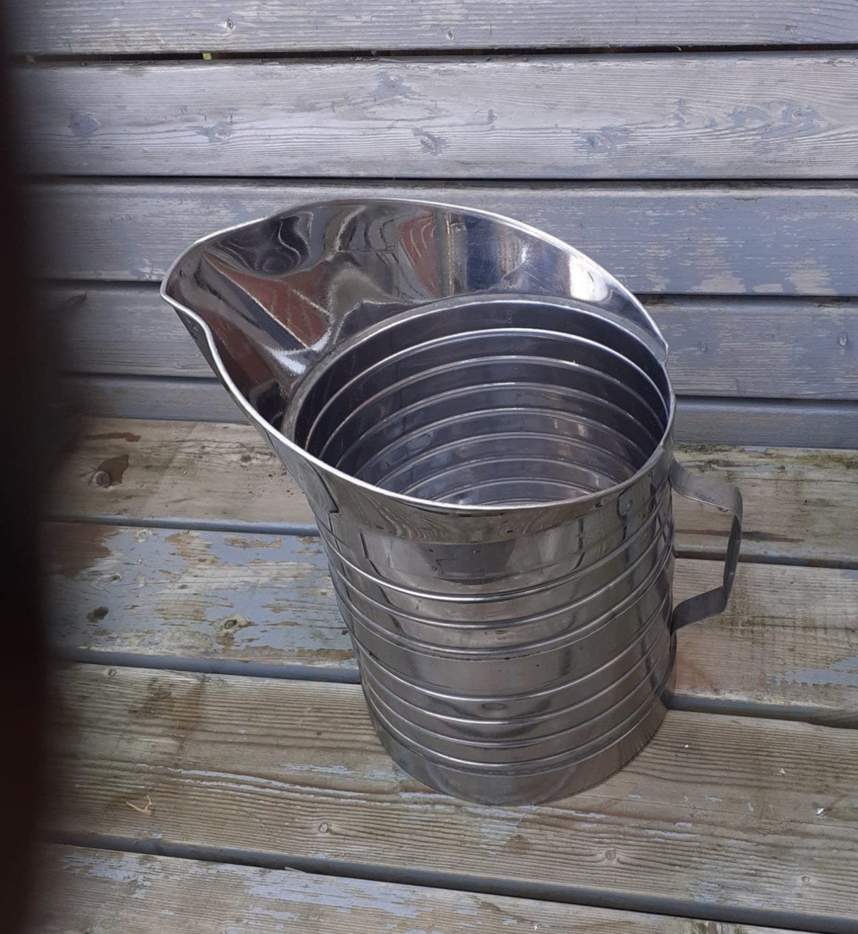 10 liter maatkan   rvs, Tuin en Terras, Ophalen, Gebruikt