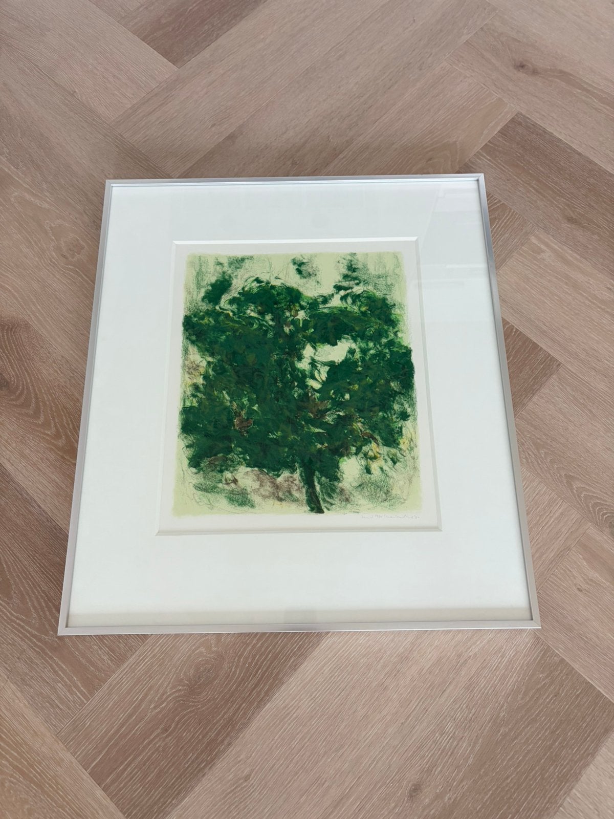 Marian Plug – Zuid (1994) – Gesigneerde zeefdruk – 60-50 cm, Ophalen, Zeefdruk, Gesigneerd, Landschappen
