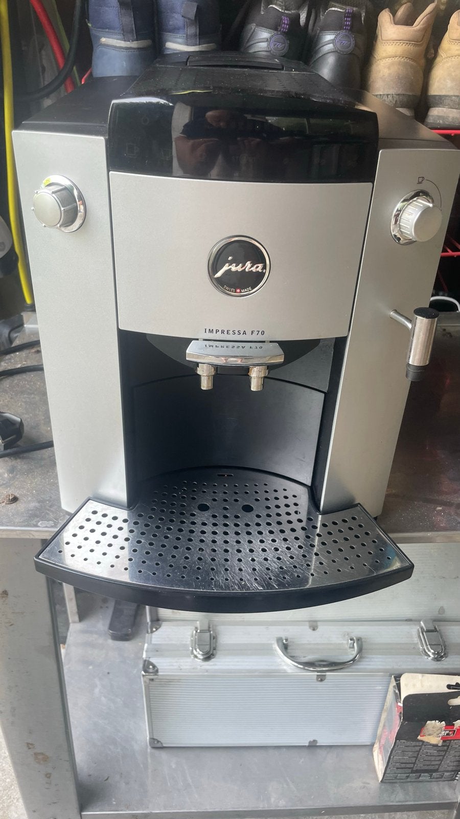 Jura Impressa F70 met lekkage - voor onderdelen of handige H, Ophalen of Verzenden, Niet werkend, Koffiemachine, Koffiebonen
