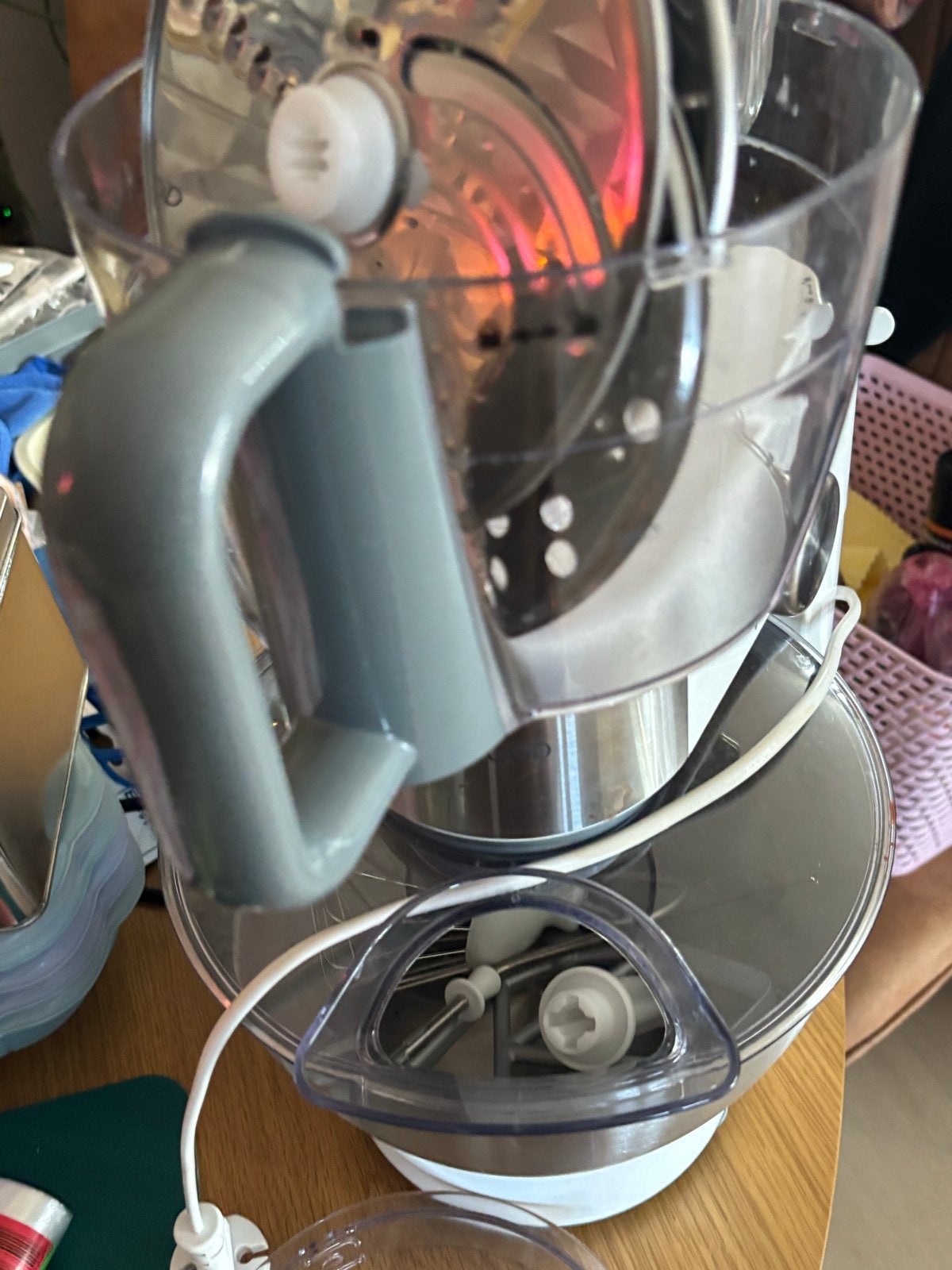 Kenwood Multipro Compact FDP301 Foodprocessor, Gebruikt, 1 tot 2 liter, 2 snelheden, Ophalen of Verzenden