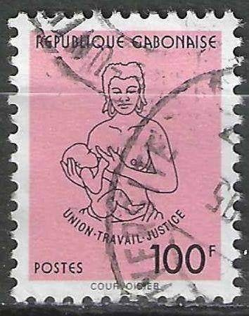 Gabon 1995 - Yvert 791 - Moeder en Kind - 100 F. (ST), Verzenden, Overige landen, Gestempeld