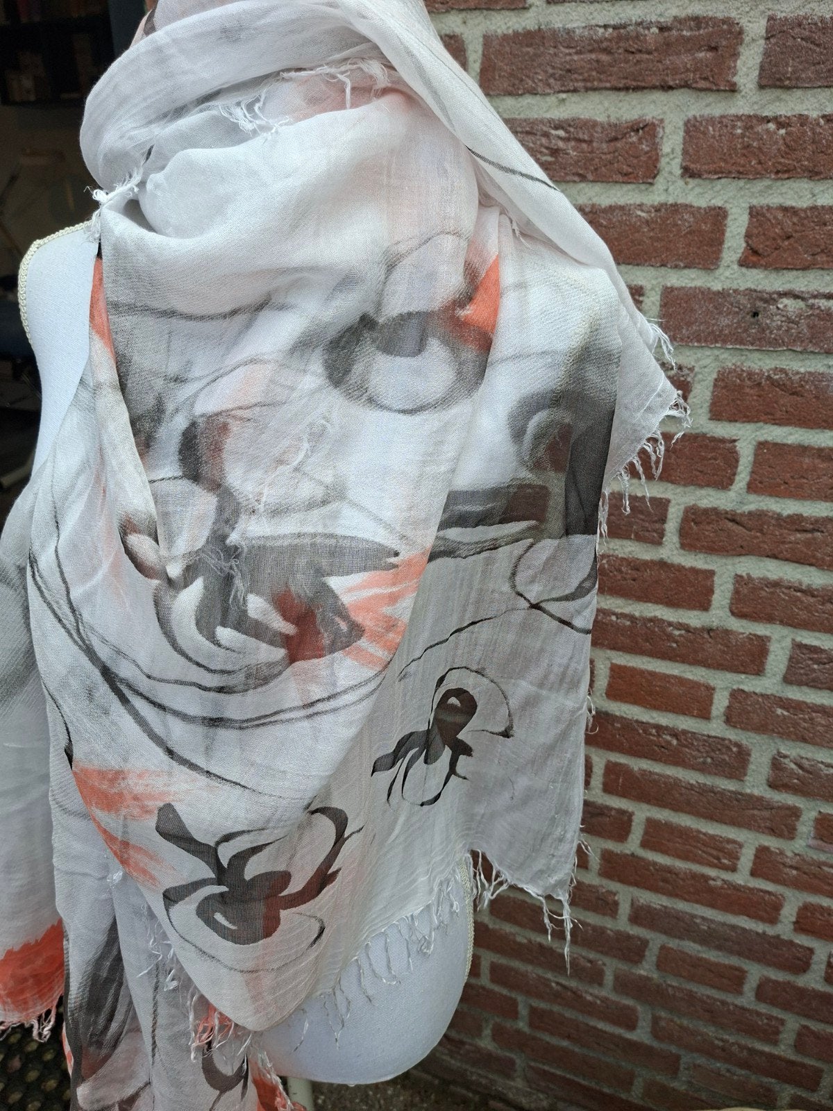 Peserico gekleurde sjaal, Peserico, Verzenden, Zo goed als nieuw