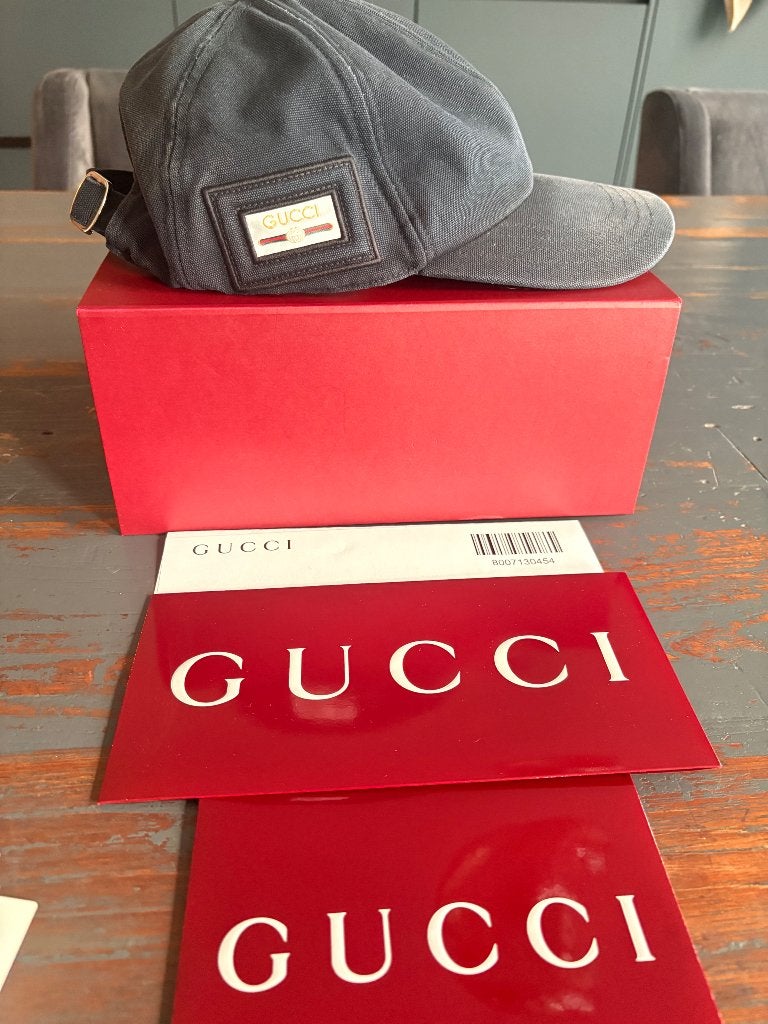 Gucci Interlocking G Cotton Canvas Baseball Hat., 60 cm (XL, 7½ inch) of meer, Verzenden, Pet, Gucci