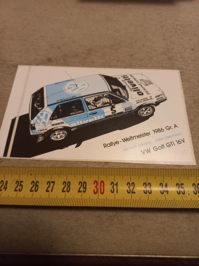 Rally weltmeister 86 gr a vw golf gti v16, Ophalen of Verzenden, Zo goed als nieuw