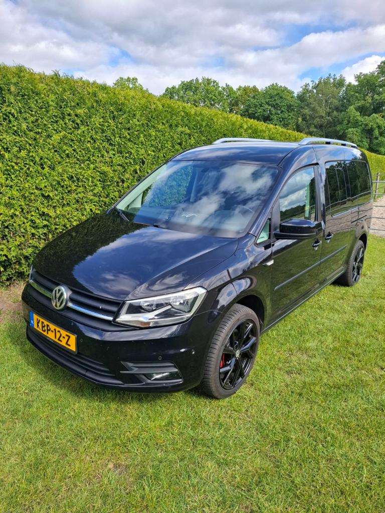 Volkswagen Caddy Maxi 1.4 TSI 125pk 2018 Zwart, Voorwielaandrijving, Zwart, 7 stoelen, Zwart