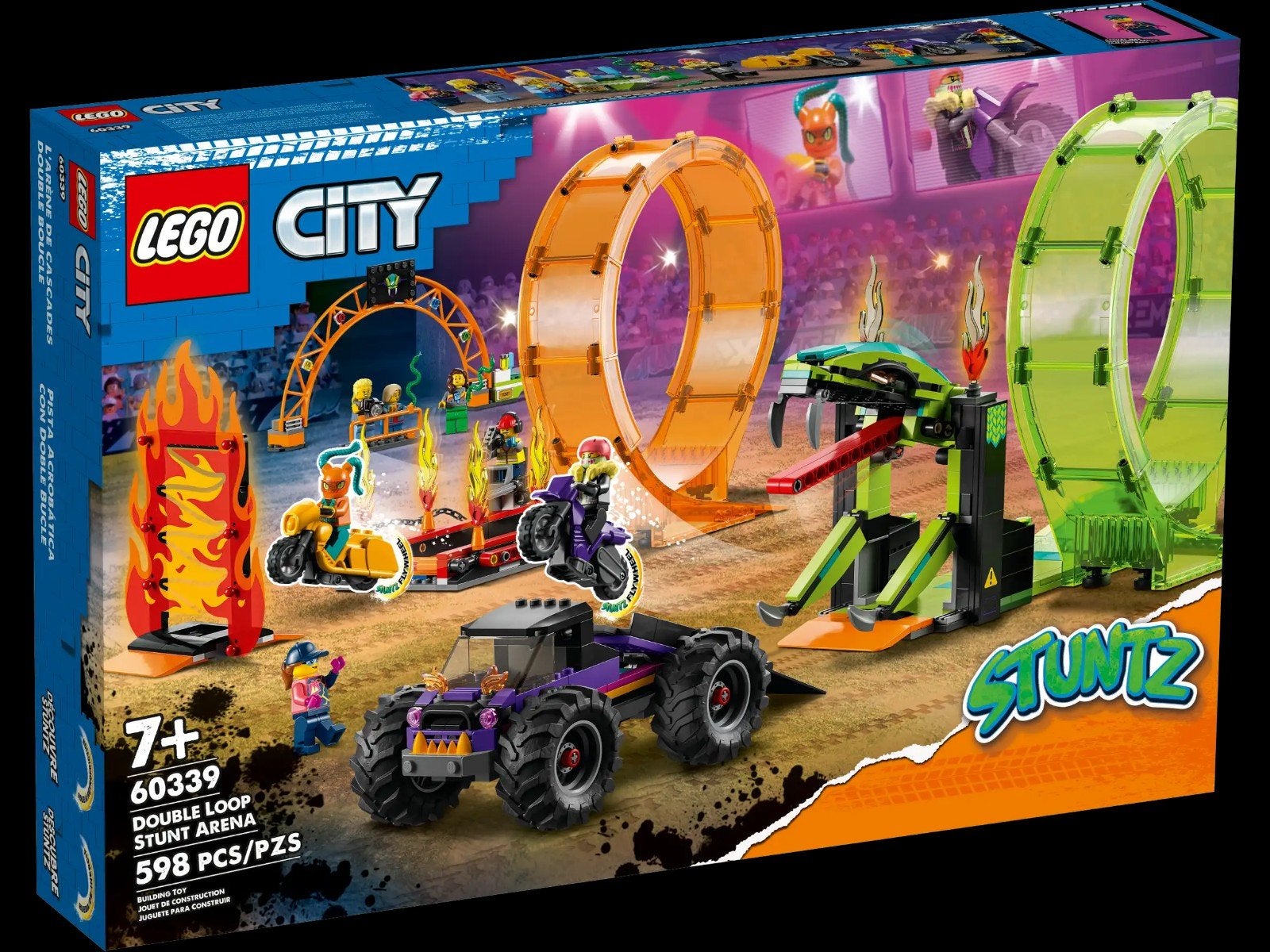 50% Korting op Lego City Stuntz 60339 Dubbele looping stunta, City, Lego, Nieuw, Ophalen of Verzenden