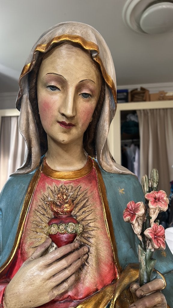 Prachtig kerkbeeld Maria 1.30 meter!, Antiek en Kunst, Ophalen