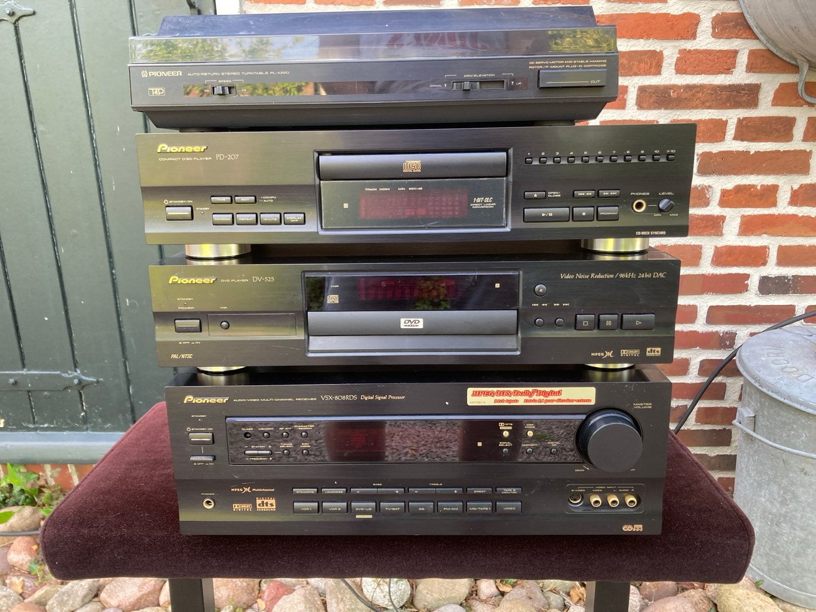 Pioneer Set: CD-speler, DVD-speler, platenspeler, Receiver, Audio, Tv en Foto, Stereo-sets, Gebruikt, Cd-speler, Pioneer, Losse componenten