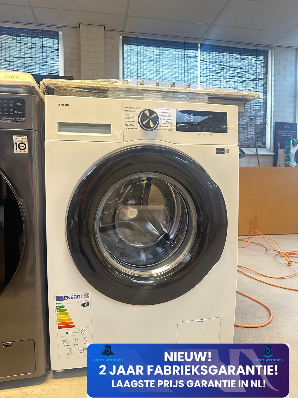 SAMSUNG 9KG WASMACHINE EcoBubble WiFi WW9A-10W, 1200 tot 1600 toeren, SAMSUNG, Info@adoswitgoed.nl, Nieuw