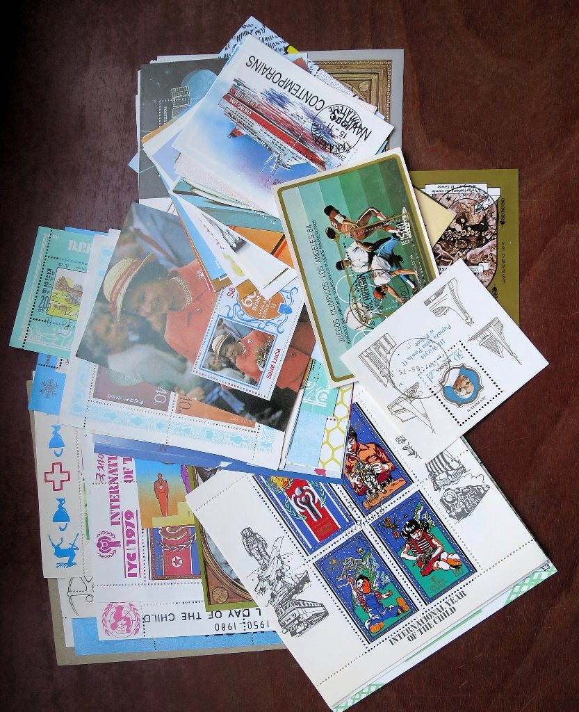 Partijtje Souvenirvelletjes 55 stuks, Ophalen, Gestempeld, Overige thema's