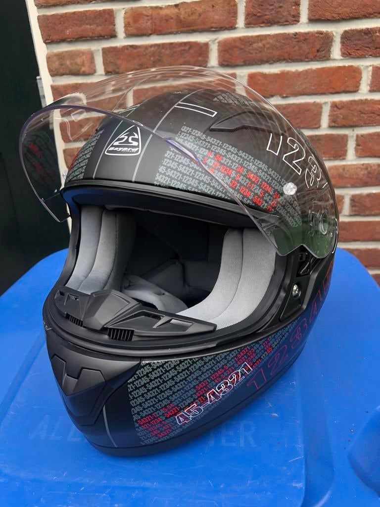 1x gebruikte kinder motorhelm (Bayard) xxs maat 51-52 cm, Overige merken, XXS, Kinderen, Ophalen of Verzenden