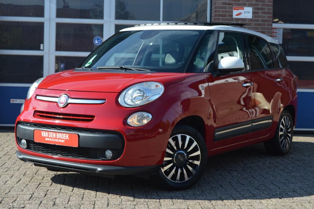 Fiat 500L 1.4 T-Jet 7p. | PANODAK - PDC - LEDER (bj 2016), Gebruikt, 4 cilinders, 400 kg, 7 stoelen