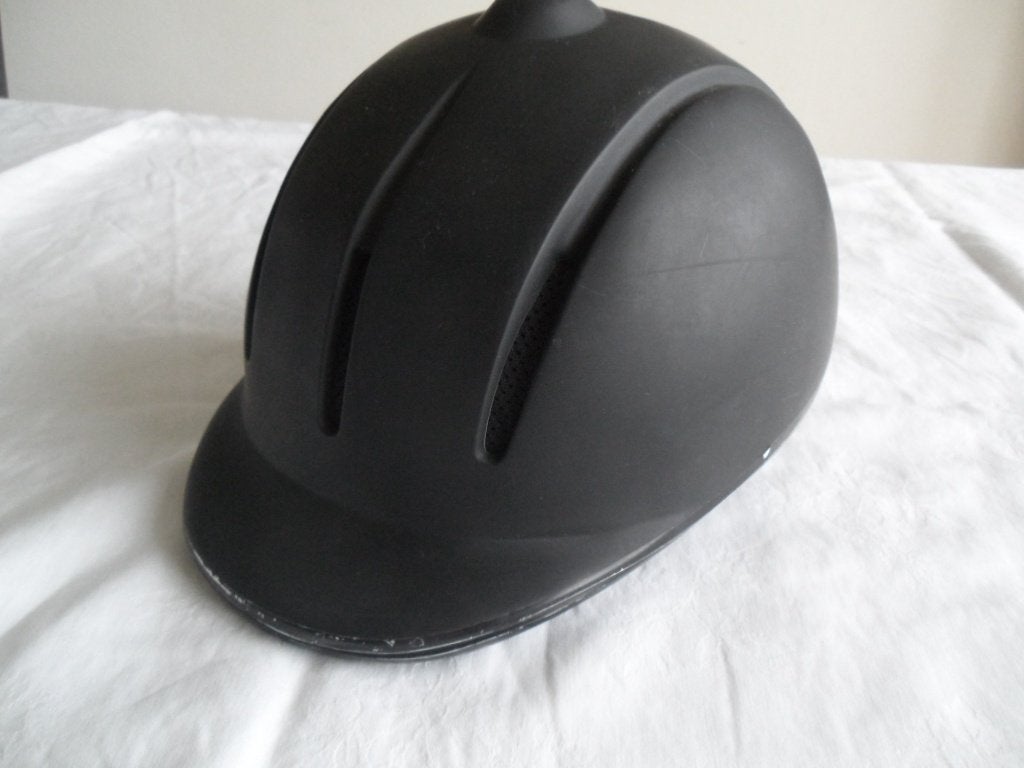 Paardrij helm cap maat S zwart, Dieren en Toebehoren, Paardrijkleding, Gebruikt, Kinderen, Ophalen of Verzenden, Rijhelm/cap