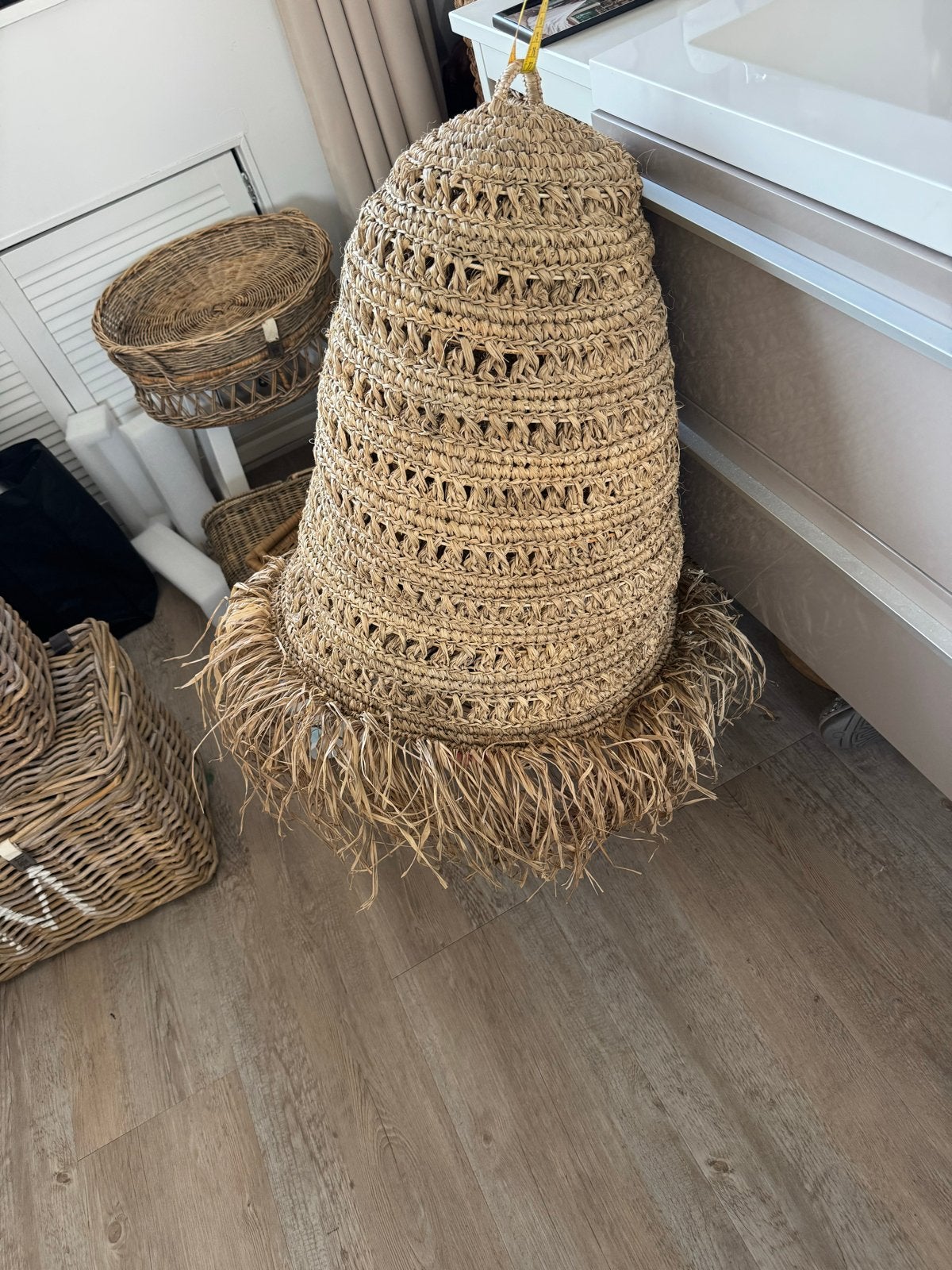 Nieuwe Zeegras lamp Cala Bassa, Ophalen of Verzenden, Nieuw, Natuurlijk materiaal