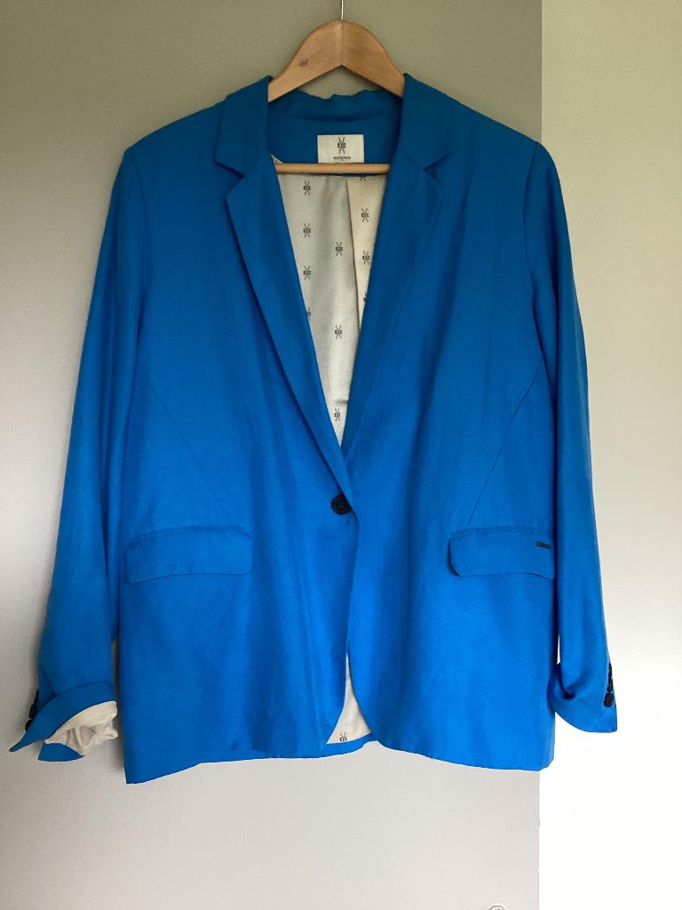 Blauw colbert silvercreek dames nauwelijks gedragen, Blauw, Jasje, Gedragen, Silvercreek