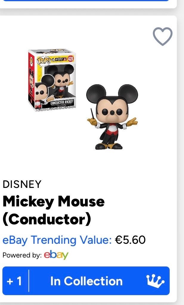 Funko Pop! Disney Conductor Mickey Mouse #428, Ophalen of Verzenden, Mickey Mouse, Zo goed als nieuw, Beeldje of Figuurtje