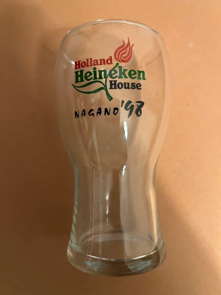 Heineken glas Olympische spelen 1998, Ophalen, Nieuw, Glas of Glazen, Heineken