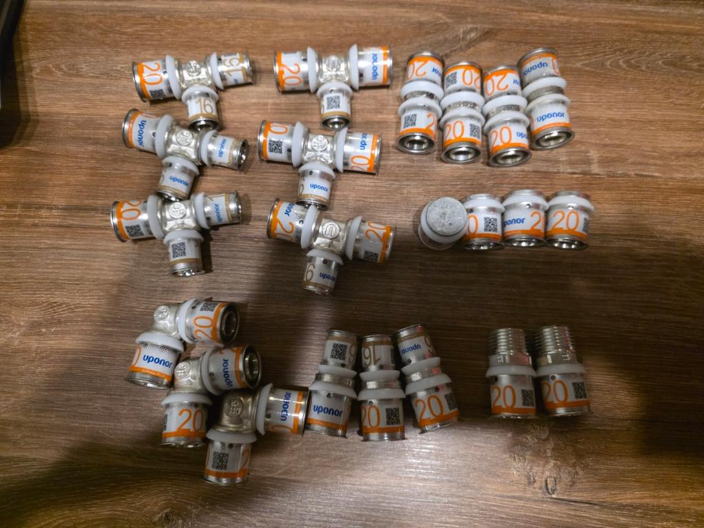 Uponor 20 pers koppeling, Ophalen of Verzenden, Nieuw, Koper of Messing