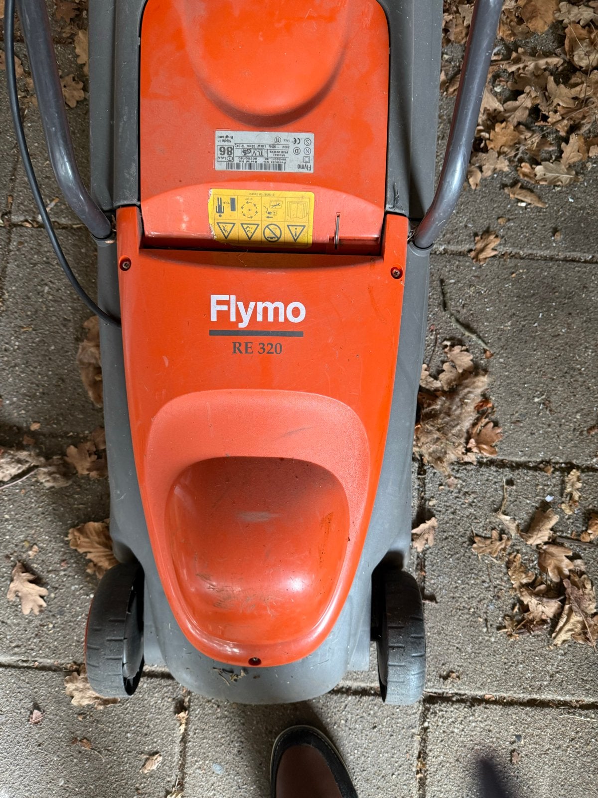 Flymo RE 320 Elektrische Grasmaaier, Tuin en Terras, Ophalen, Gebruikt, Elektrische grasmaaier, 30 t/m 39 cm