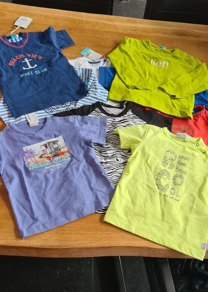 Kledingpakket 9 T-shirts & Longsleeves Maat 86 Nieuw, Kinderen en Baby's, Babykleding | Maat 86, Nieuw, Meisje, Shirtje of Longsleeve