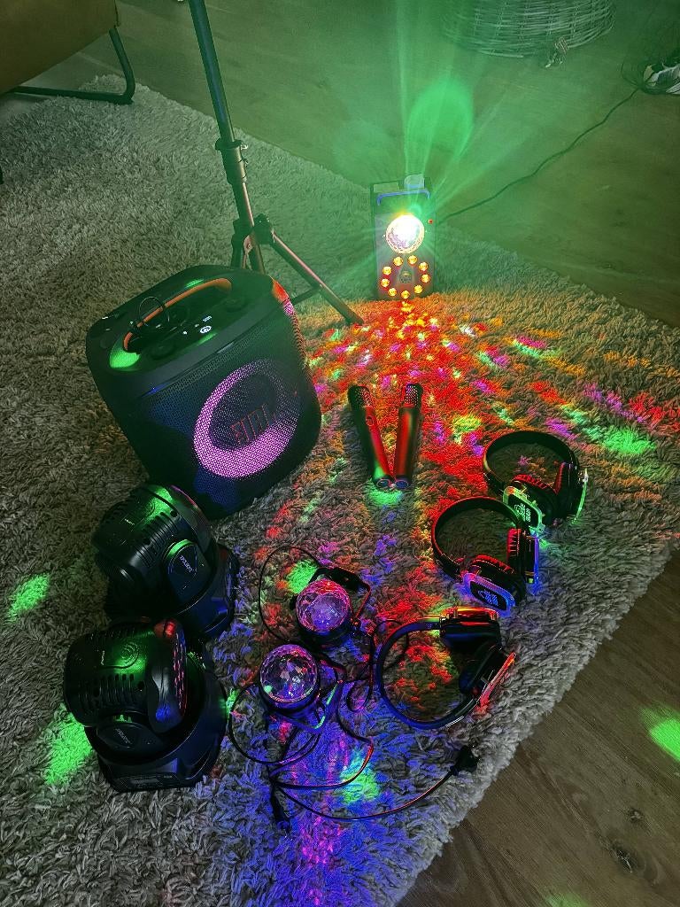 Discoset | Kinderfeest | Huisfeest | JBL  | Silent Disco, Ophalen, Gebruikt, Verjaardag