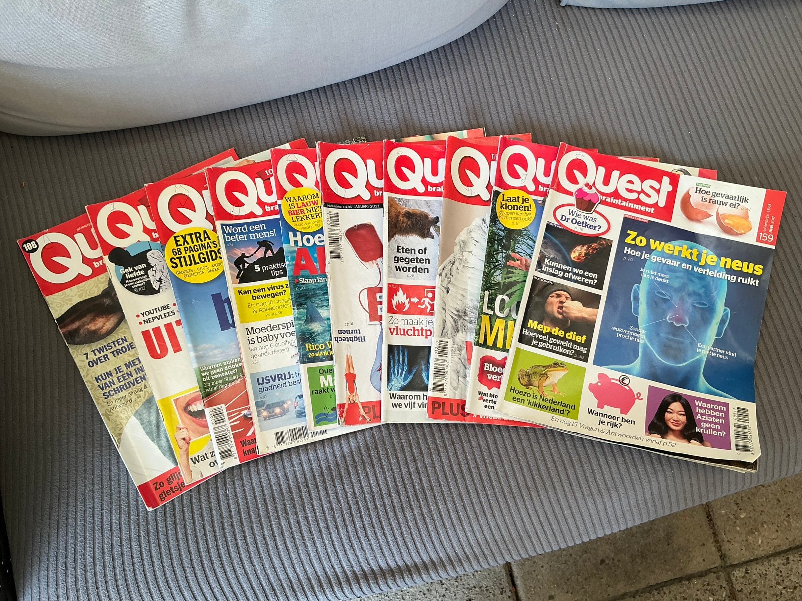 10 X quest tijdschrift €5. ophalen. Lekker voor op vakantie., Boeken, Ophalen, Gelezen, Wetenschap en Natuur