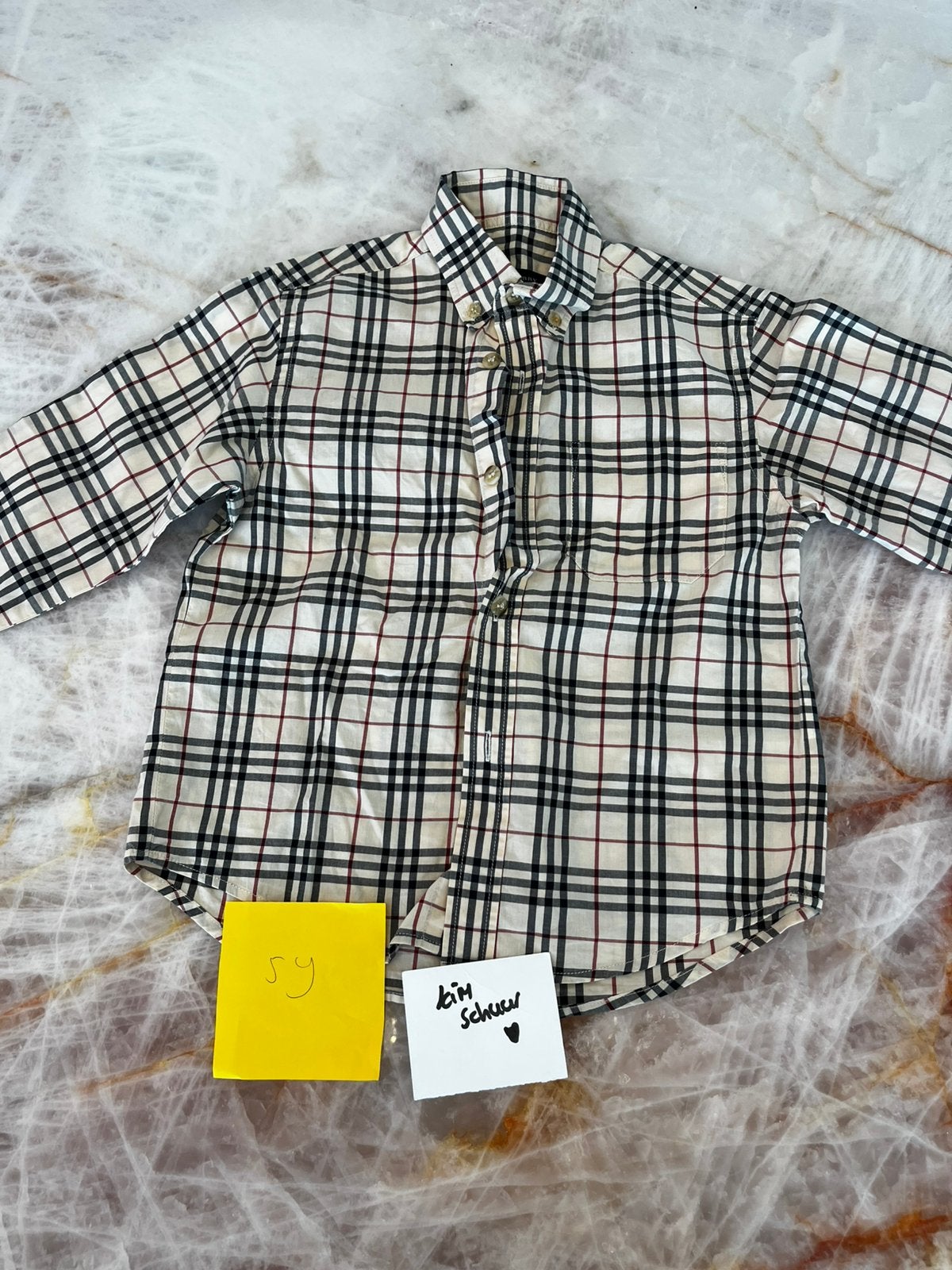 Jongens overhemd blouse Burberry 5 jaar, Ophalen of Verzenden, Zo goed als nieuw, Jongen, Overhemd of Blouse