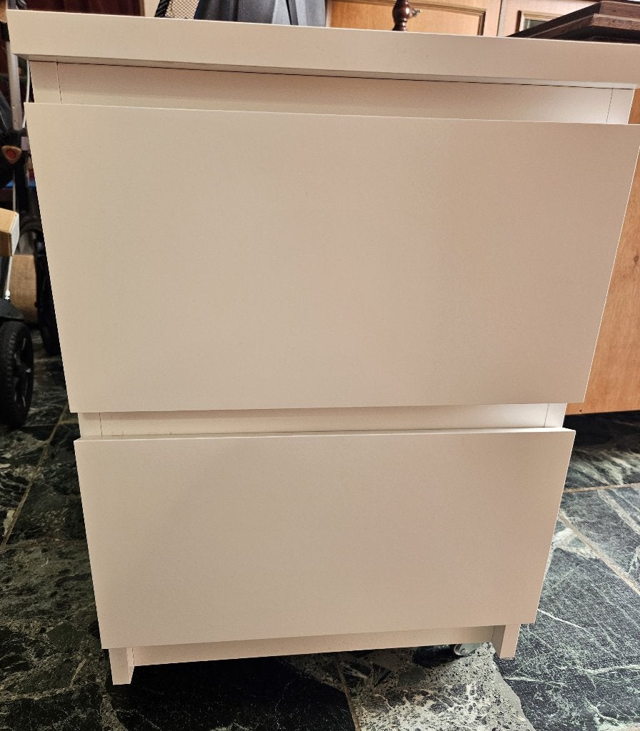 IKEA STORKLINTA ladenkastje met wieltjes, Ophalen, Minder dan 50 cm, 1 of 2 laden, Zo goed als nieuw