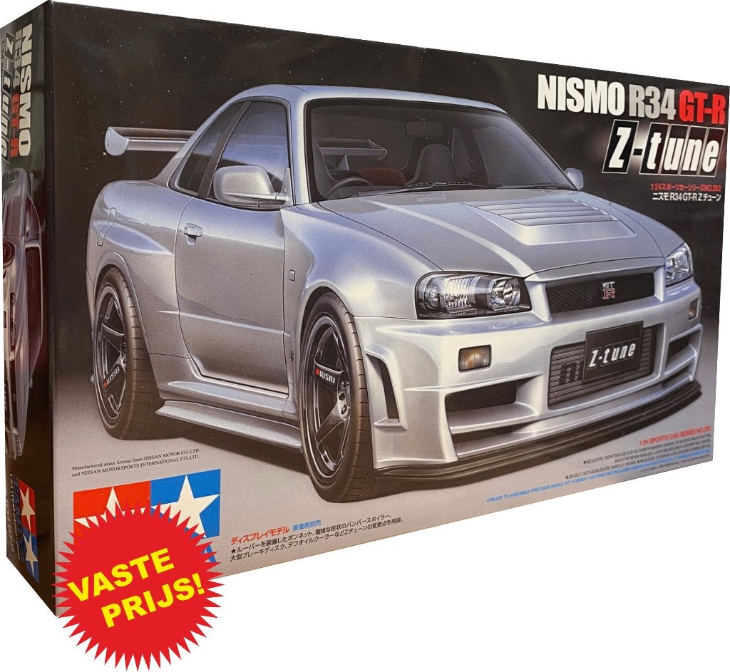 Nissan Nismo R34 GT-R Z-tune (Tamiya 24282) 1/24, Auto, Groter dan 1:32, Nieuw, Ophalen of Verzenden
