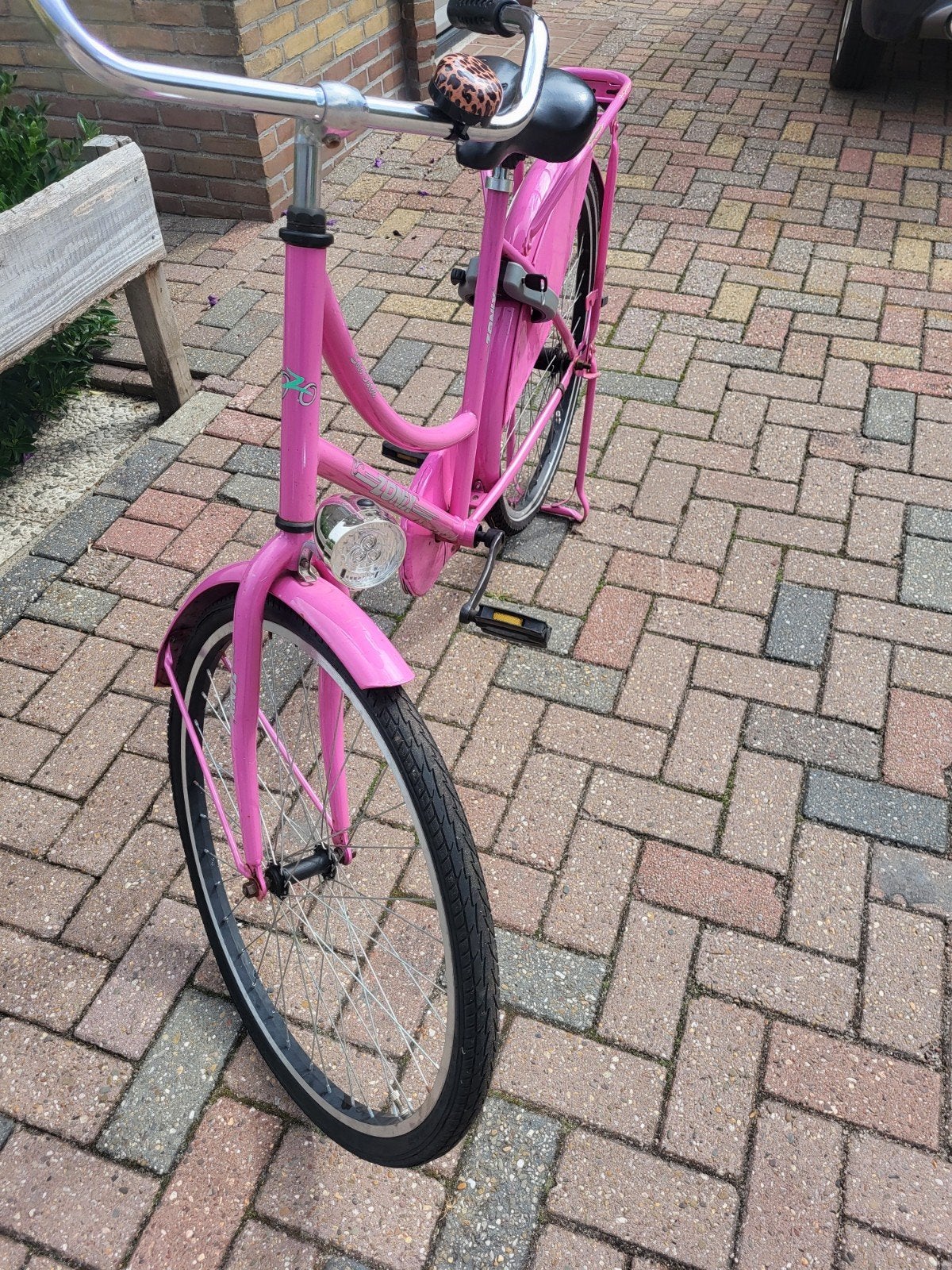 Roze meisjesfiets met terugtraprem, Fietsen en Brommers, Overige merken, Terugtraprem, Gebruikt, Ophalen of Verzenden
