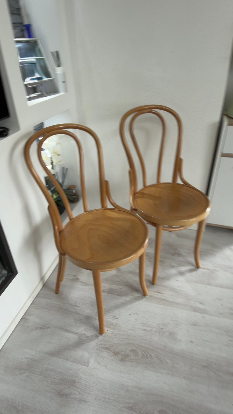 Set van 2 klassieke Satelliet caféstoelen, Ophalen, Gebruikt, Bruin, Twee