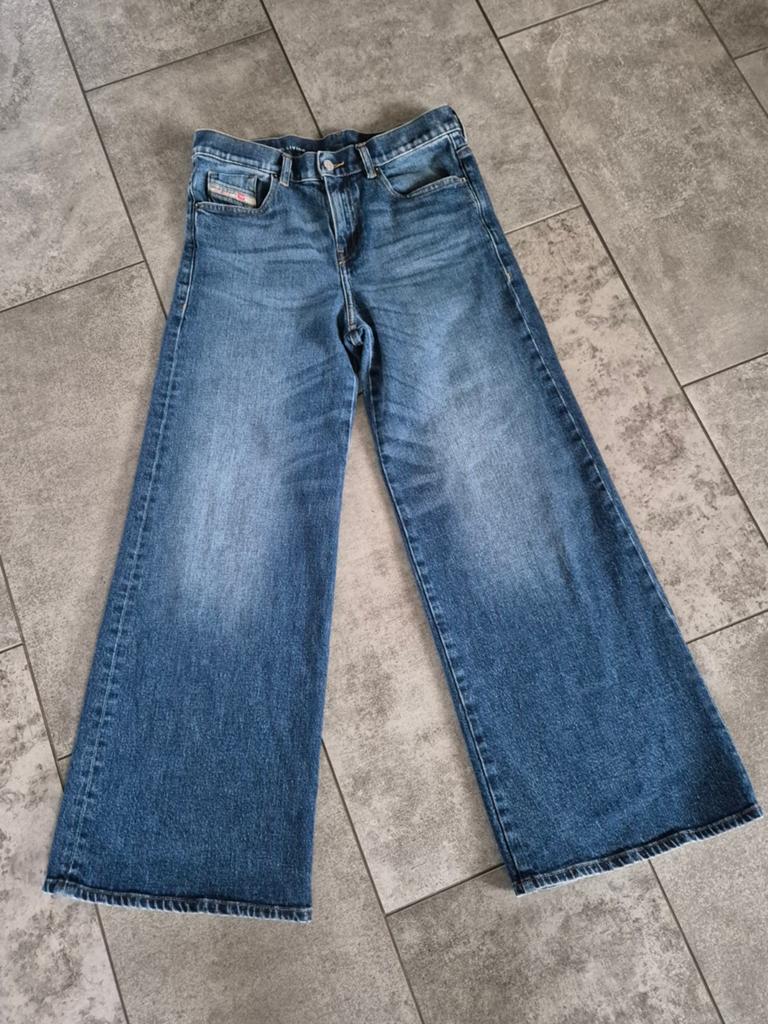 DIESEL toffe high waist wide leg jeans 28/30 NIEUWSTAAT!, Kleding | Dames, Spijkerbroeken en Jeans, Blauw, Ophalen of Verzenden