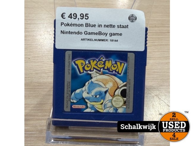 Pokémon Blue in nette staat Nintendo GameBoy game