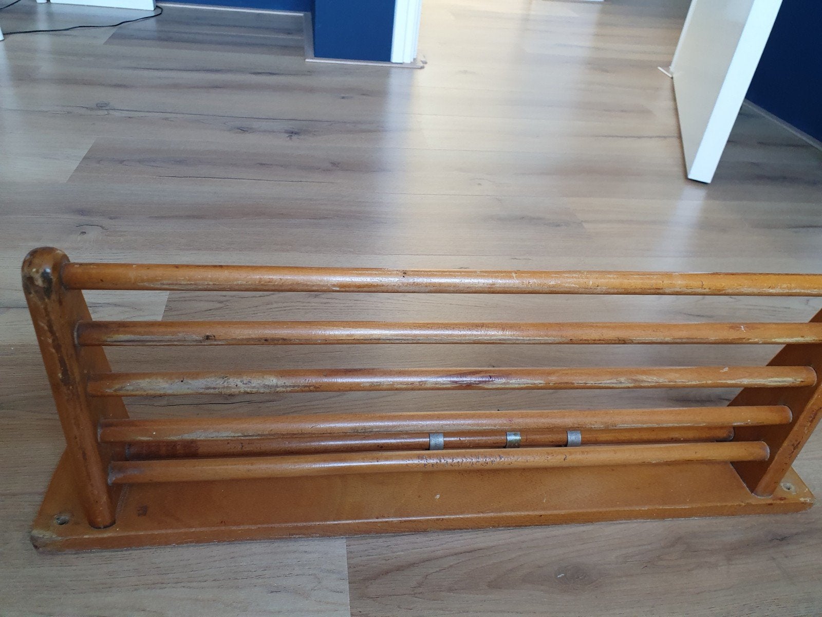 Vintage houten pannenrek, bruynzeel, Ophalen, Gebruikt