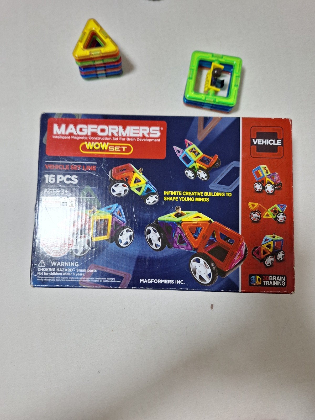 Magformers WOWSET Vehicle Set - 12 stuks, Ophalen, Gebruikt, Overige merken