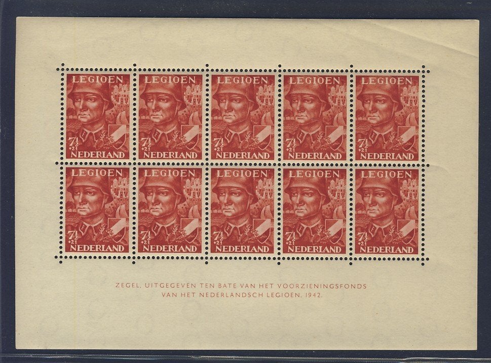 NL 1942 LEGIOEN BLOK V402 POSTFRIS, Verzenden, Na 1940, Postfris